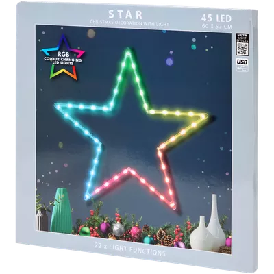 Vícebarevná LED figurka