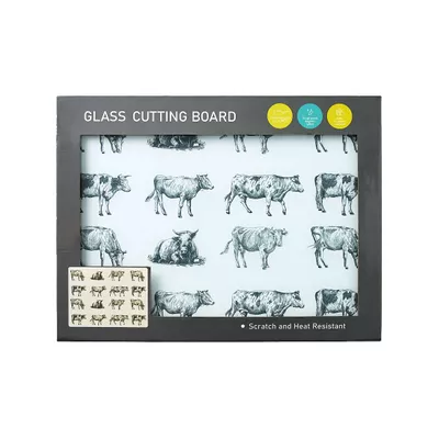 Farmhouse Cutting Board Glass