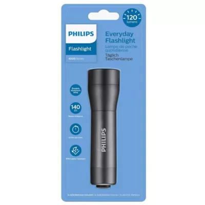 Philips, Lommelygte, 120 lumen, sort