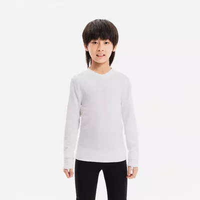 KIPSTA Kinder Fußball Funktionsshirt langarm wärmend ‒ Keepdry weiß