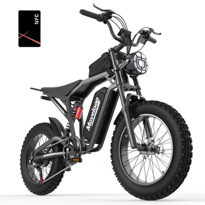 Moveloop Electric Bike, 20"x4.0" Fat Tire Ebikes for Adults, 1500W Peak 31 MPH Electric Mountain Bike, 48V 15.6 AH Battery, 7-Speed, UL 2849
