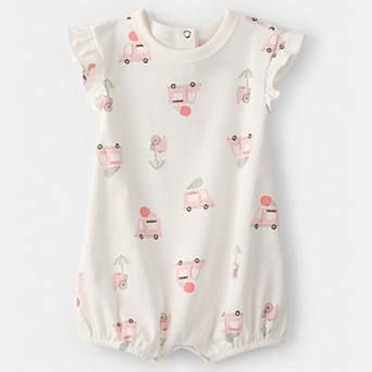 Baby Girl Carter's Ice Cream Truck Short-Sleeve Romper