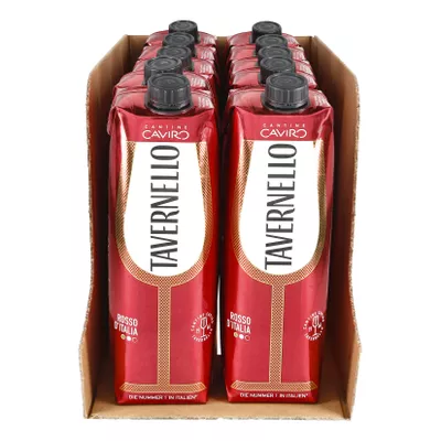 Tavernello Rosso Vino d'Italia 11,5 % vol 1 Liter, 10er Pack