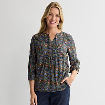 Women's Croft & Barrow® Tie-Front Blouse