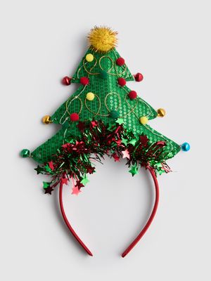 Diadema con árbol de Navidad