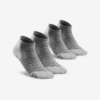 QUECHUA Calze trekking adulto HIKE 100 grigie | 2 paia
