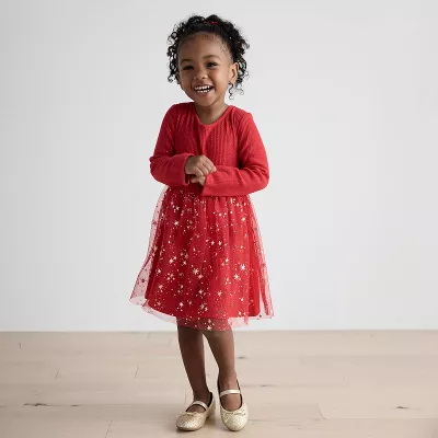 Toddler Girl Jumping Beans® Long-Sleeve Tulle Dress