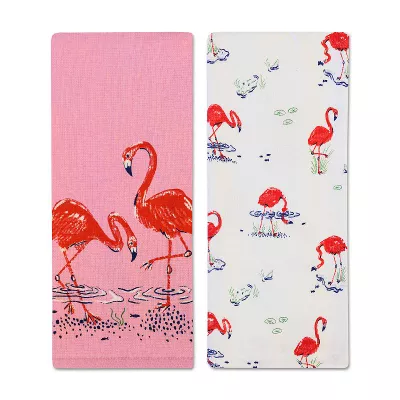 Celebrate Together™ Flamingo Kitchen Towel 2 pk