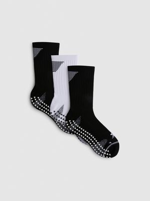 Pack de 3 calcetines antideslizantes para el gimnasio