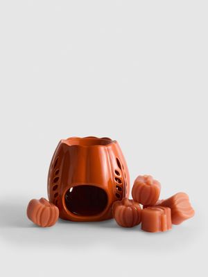 Quemador de cera fundida de calabaza especiada