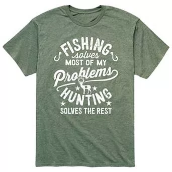 Men's Fishing Solves My Problems Tee