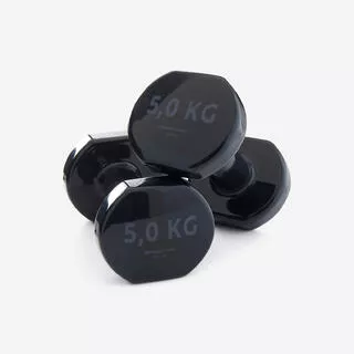 DOMYOS Manubri palestra PVC 2x5 kg neri
