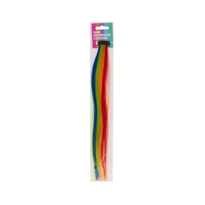 Costume Hair Extensions Rainbow