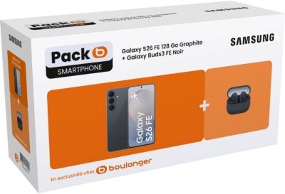 Samsung - Smartphone  Pack S26fe 5g128go Graphite + Galaxy Buds 3 Fe Noir