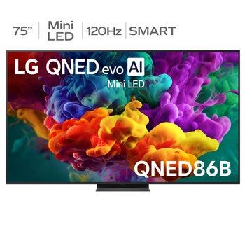 LG 75 Inch QNED86B EVO AI Mini LED 4K Smart TV 75QNED86BSA