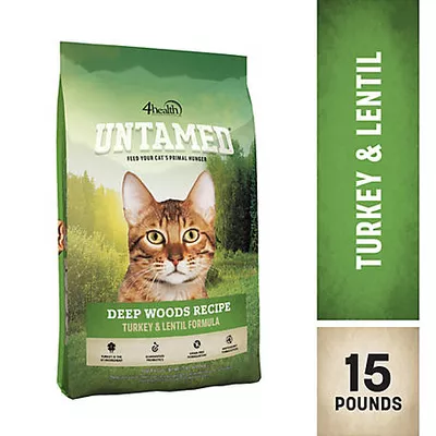 4health Untamed Deep Woods All Life Stages Indoor Grain-Free Turkey and Lentils Formula Dry Cat Food