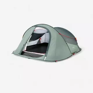QUECHUA Tenda campeggio 2 SECONDS verde | 3 persone