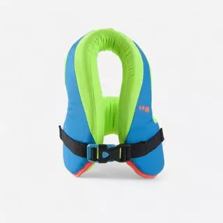 NABAIJI Gilet bambini SWIMVEST+ verde-azzurro