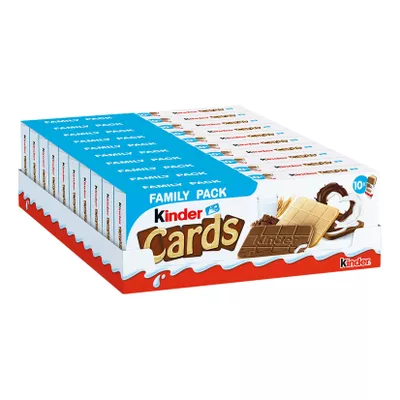 Ferrero Kinder Cards Family Pack 256 g, 10er Pack
