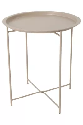 Bakkebord, Pisa, beige, Ø46 cm