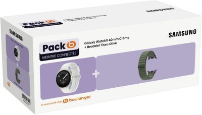 Samsung - Montre Connectée  Pack Galaxy Watch9 40mm + Bracelet Olive