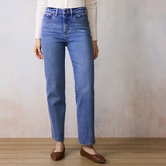 Women's LC Lauren Conrad Super High Rise True Straight Jeans