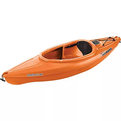 Sun Dolphin 8 ft. Aruba SS Sit-Inside Kayak with Paddle, Tangerine