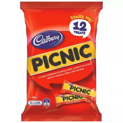 Cadbury Picnic Sharepack 12pk 180g