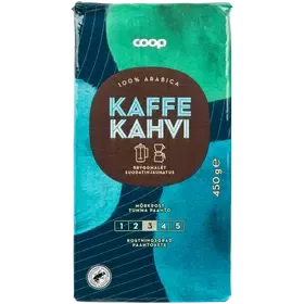 Coop kahvi tumma paahto suodatinjauhatus 450 g