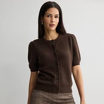 Women's Nine West Short Sleeve Cardigan