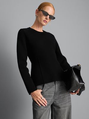 Jersey de punto con detalle de costura