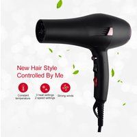 Professional Hair Dryer Powerful Hot And Cold Adjustment Salon Hairdresser Hairdryer Ionic Air Blow Dryer Nozzel Home Tool