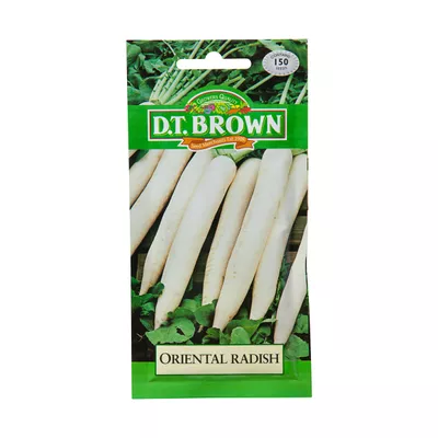 Dt Brown Oriental Radish Seeds 150pc