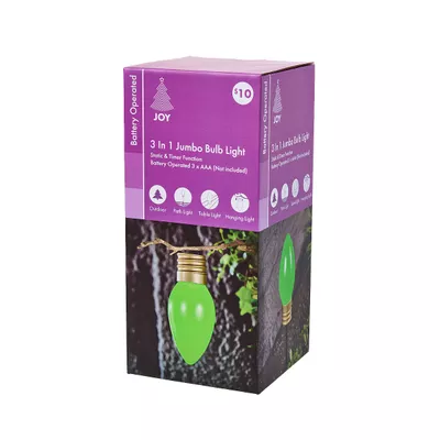 Christmas Battery-Operated 3in1 Jumbo Light Bulb
