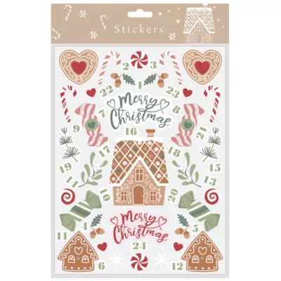 Klistermærker m/tal, 24 stk.