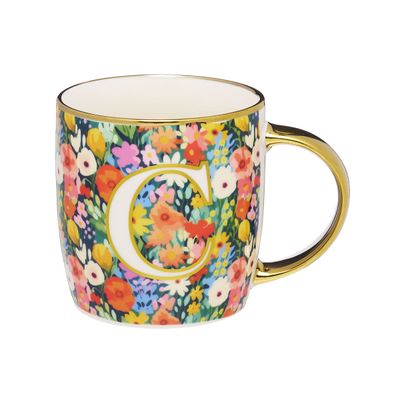 Still Life Monogram Mug C/J/K