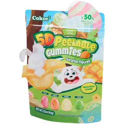 5D peelable Gummies Cokoc Směs ovocné příchuti