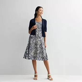Women's Robbie Bee Crochet Jacket Dress