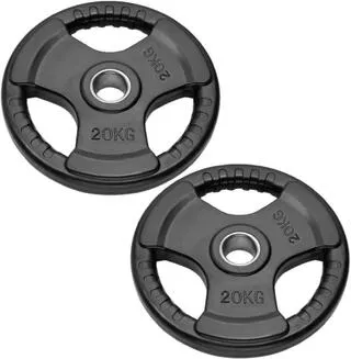 FFITNESS 2 Dischi Olimpionici Gommati da 20 Kg  FF