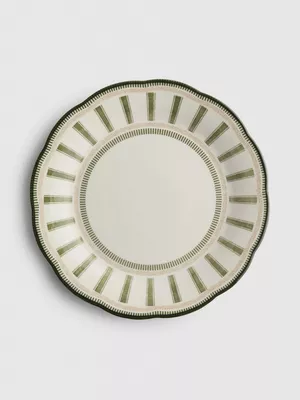 Plato llano estampado