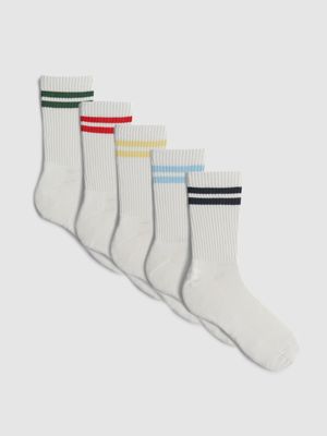 Pack de 5 pares de calcetines altos a rayas
