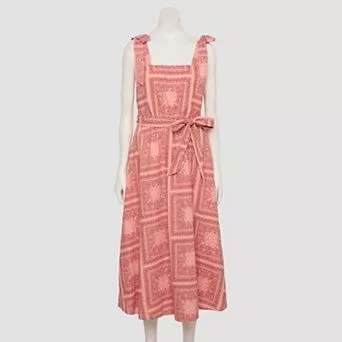 Women's LC Lauren Conrad Tie Strap Tea Length Dress