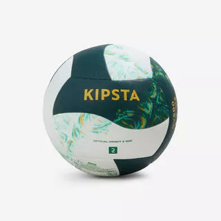 KIPSTA Pallone beach-volley replica ibrido verde-bianco