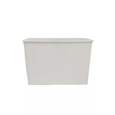 Corrie Basket with Lid White 17.5L