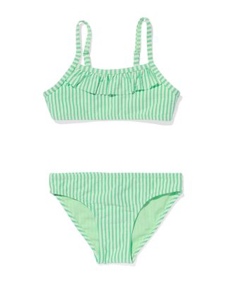 HEMA Kinder Bikini Met Strepen Groen (groen)