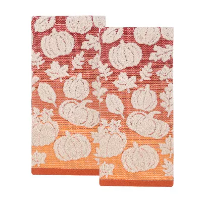 Celebrate Together™ Fall Ombre Pumpkin Hand Towel 2-Pack