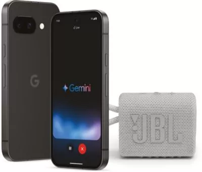 Smartphone GOOGLE Pack Pixel 9a + JBL Go 3 Blanc