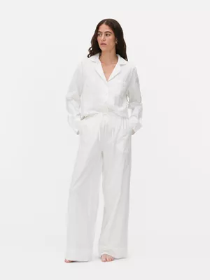 Pantalones de pijama de pernera ancha de The Edit
