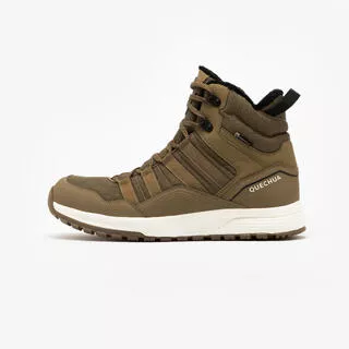 QUECHUA Scarpe calde uomo NH500 MID impermeabili marroni