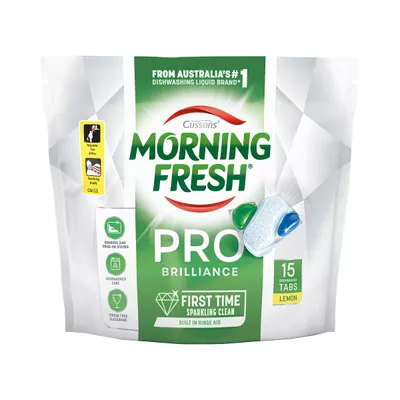 Morning Fresh Pro Brilliance Dishwasher Tablets 15pk